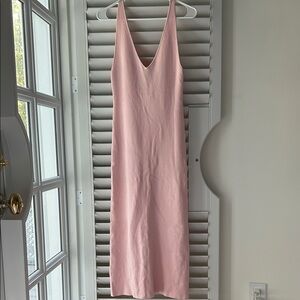 Pink Sleeveless Maxi Dress